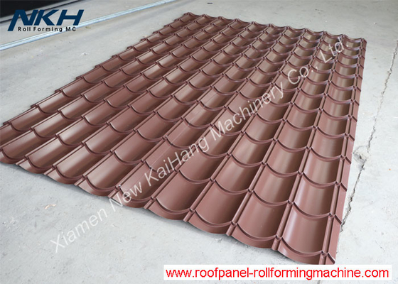 Roofing/tile roof roll forming machine, metal forming, cold rolling, double layer, steel dual layer