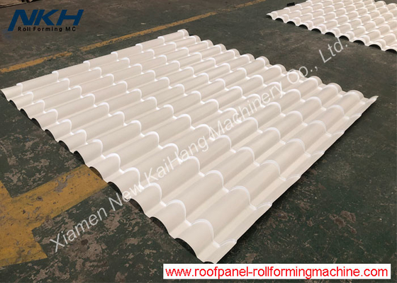 Tile roll forming machine, step tile, metal tile, roofing tile, semi-round
