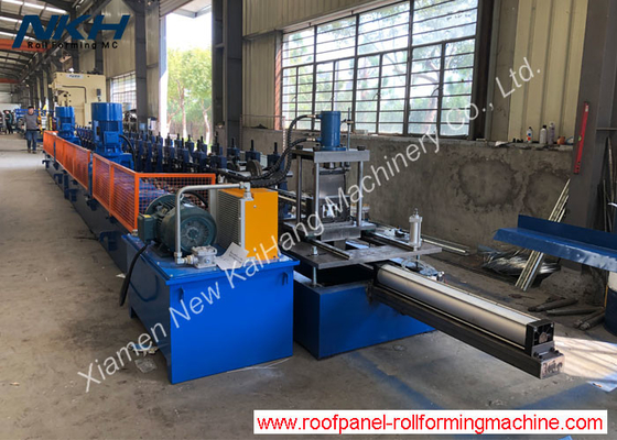 Cross Beam roll forming machine, Fluted Box Beam, storage racking interlock beam