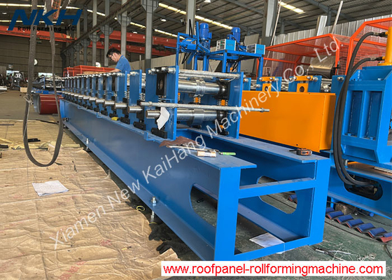 Track 100 Roof Roll Forming Machine Hydraulic Cutting For Stud, Stud and Track C purlin machine