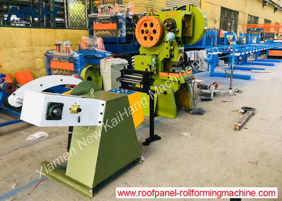 Light Steel Coil Cut To Length Machine Punch & Recoiling Production Line 1.0x100mm