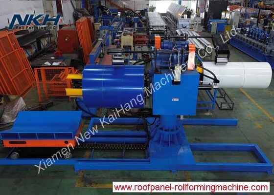 5Tons Double-head Hydraulic Un-coiler with Loading Car Hydraulic Decoiler with Coil Car Twin Head Decoiler