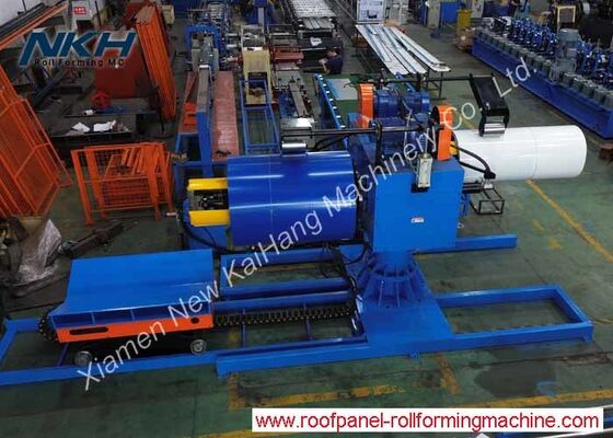 5Tons Double-head Hydraulic Un-coiler with Loading Car Hydraulic Decoiler with Coil Car Twin Head Decoiler
