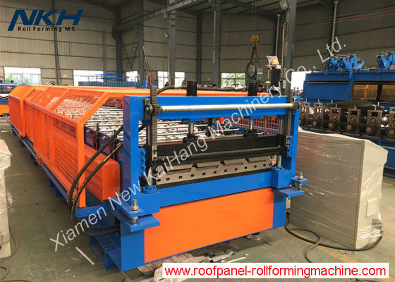 Durable Roof Panel Roll Forming Machine Cut To Length Control For Roofing Profile Lines