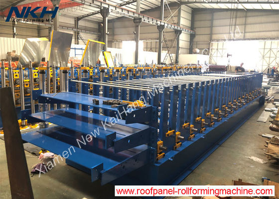 Three Layer / Level Corrugated Steel Panel Roll Forming Machine For Roofing