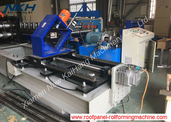 Heavy Gauge Purlin Roll Forming Machine 2mm-4mm Thickness With Flying Cut