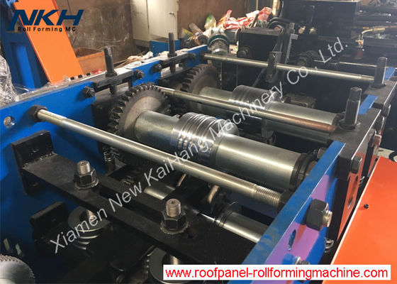 Aluminum / Steel Downpipe Roll Forming Machine 0.4-0.6mm Thickness With PLC Control System