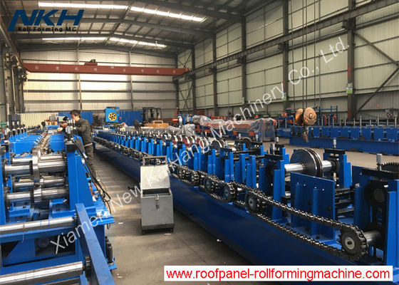 U Shape Shelf G350 Upright Roll Forming Machine 75mm Shaft