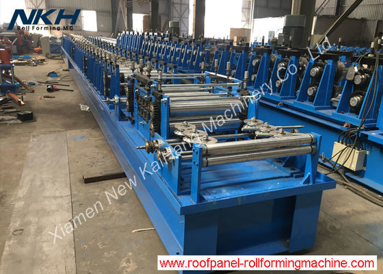High Speed Upright Roll Forming Machine , Shelf Panel Roll Forming Machine With Presser