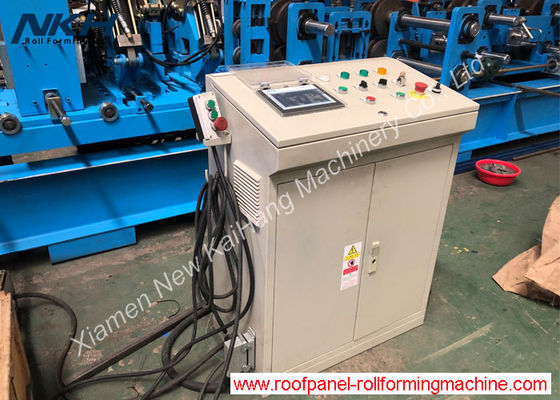 PLC Control Purlin Roll Forming Machine 20m/min Auto Exchange
