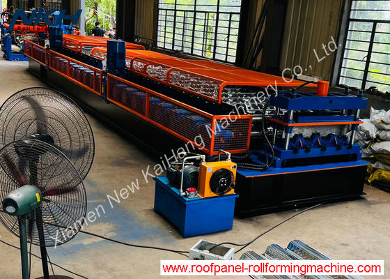 Buy Floor Deck Making Machine Easy Operate, roll forming machine for building structure, with gera box on every stage online manufacture