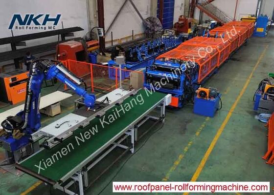 satın al Robot Pelletizing Çapraz Kapı ve Dalgalanmış Panel ile Çift Katmanlı Rulo Yapım Makinesi online manufacture