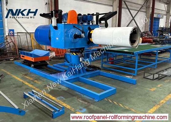 Buy 5Tons Double-head Hydraulic Un-coiler with Loading Car Hydraulic Decoiler with Coil Car Twin Head Decoiler online manufacture