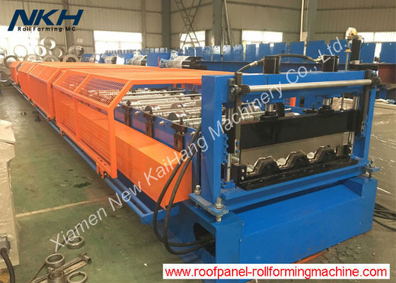 購入 複合金属のデッキのパネルのための機械を形作る76mmの高さのb骨の橋床ロール online manufacture