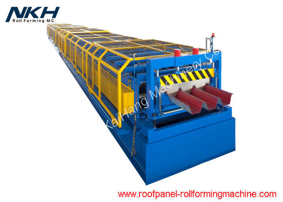 comprar As telhas de assoalho azuis que fabricam máquinas rolam formando a linha para o painel da plataforma de ponte online manufacture