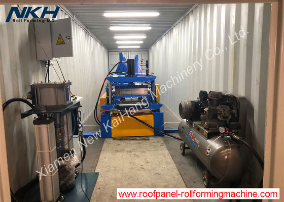 kaufen 40 ft Container tragbare Stehfalzmaschine für Rapid Roofing System online manufacture