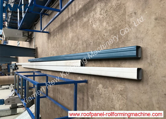 Buy Rainspout / Downpipe Roll Forming Machine Trim Flashing Roofing Panel Making Machine online manufacture