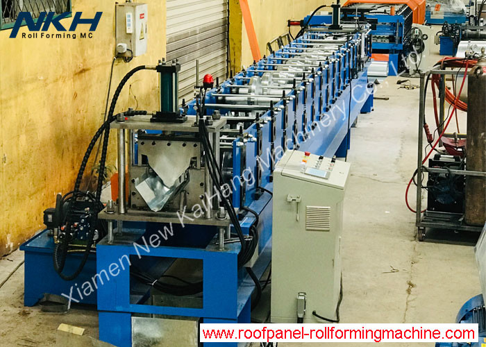 Full Automatic Roll Forming Machine , Galvanized Sheet Ridge Cap Machine Total Power 11kw, Flashing  Ridge Cap