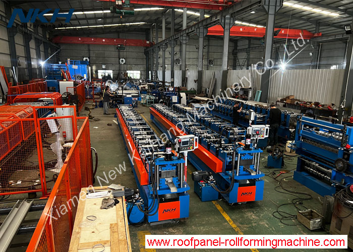 U Shaped Seamless Gutter Machine , Gutter Roll Forming Machine For Making Steel Rainwater Gutter