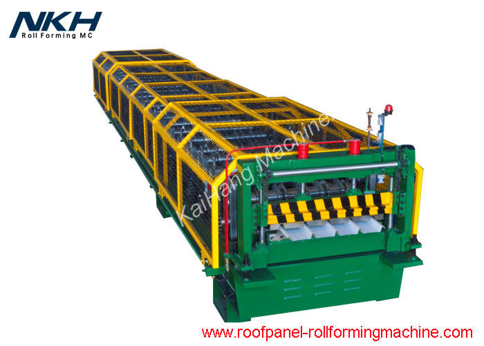 Trapezoidal Roof Panel Roll Forming Machine With PLC Control System