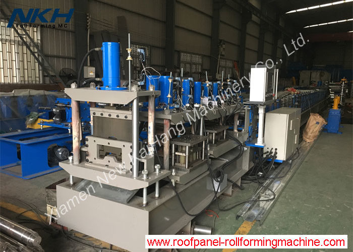 PLC Control Purlin Roll Forming Machine For Pressing / Punching / Notching