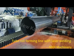 Tube roll forming line with laser welding