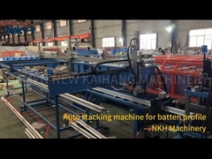 Auto stacking machine for batten profile