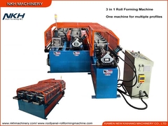 3 in 1 Roll Forming Machine Three Sides Roll Forming Machine One machine for multiple products