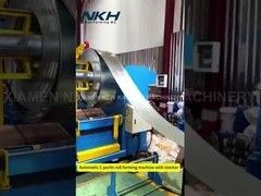 C Section Roll Forming Machine with Stacker Automatic Changing and Stacking