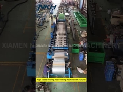 High speed roofing roll forming machine with stacker