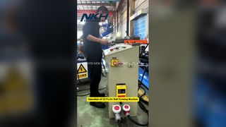 Operation of CZ Purlin Roll Forming Machine